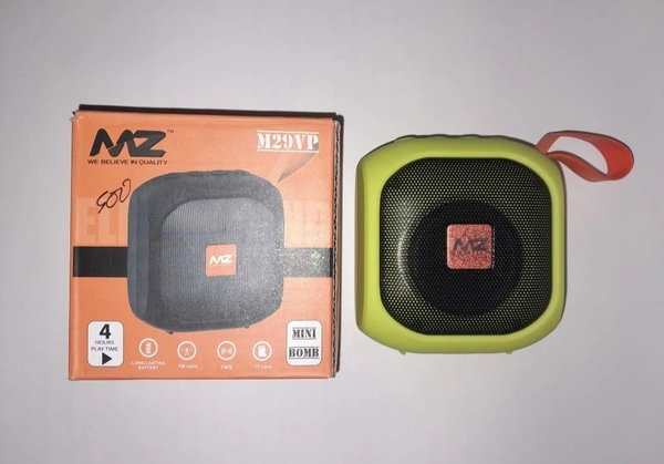 MZ M29VP (PORTABLE BLUETOOTH SPEAKER) Dynamic Thunder Sound, 800 mAh Battery, 5 Watt Bluetooth Speaker  - Green, M29VP Portable Bluetooth Speaker