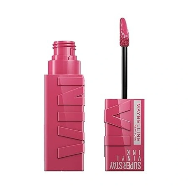 Maybelline Liquid Lipstick, High Glossy Finish, Lasts For 16Hrs, Enriched With Vitamin E & Aloe, Super-Stay Vinyl Ink, Coy