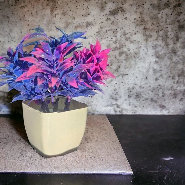 Purple Artificial Flower Litleo Bonsai Artificial Plant with Pot