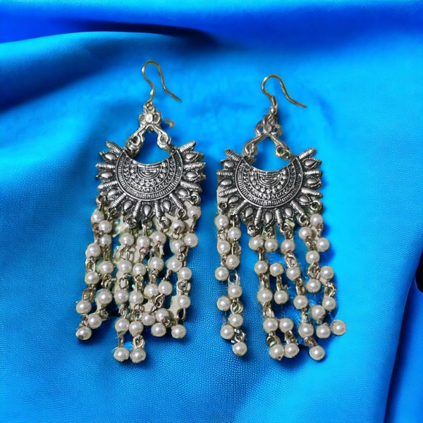 Fashion Silver German Silver Drops and Danglers Earring Silver for Girls and Women