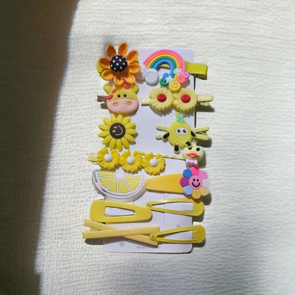 Cutes Hairclips For Girls Pack Of 14
