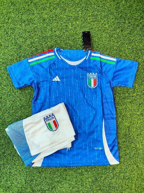 Kids Italy Home Blue Colour Jersey Set