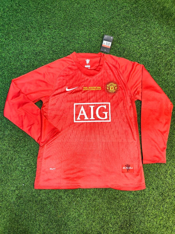 Retro Manchester United 2008 Home Full Sleeve Jersey