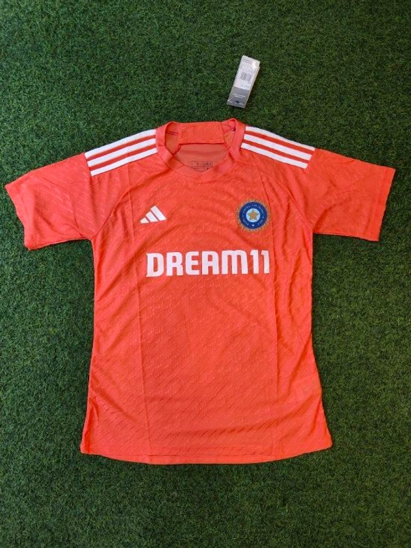 India Cricket Orange Practice Jersey Player Edition 