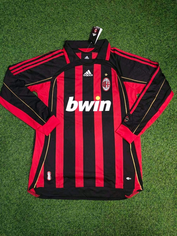Retro Ac Milan 2006-07 Home Long Sleeve Jersey