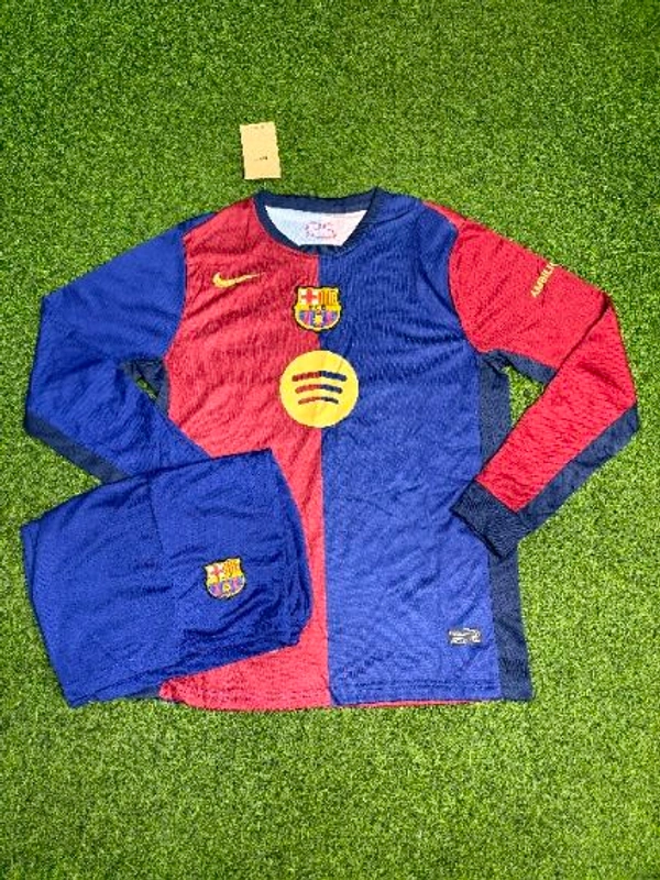 Barcelona 24/25 Home Long Sleeve Jersey With Short 