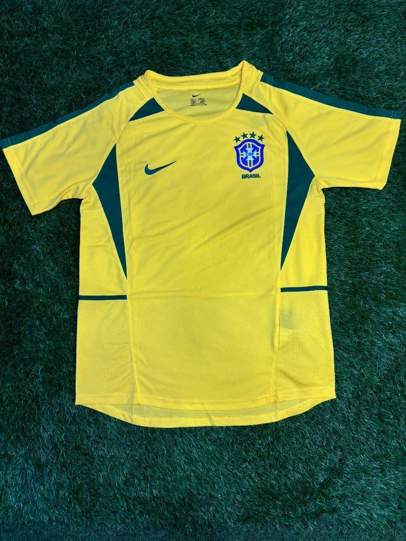 Brazil 2002 World Cup Home Retro Jersey