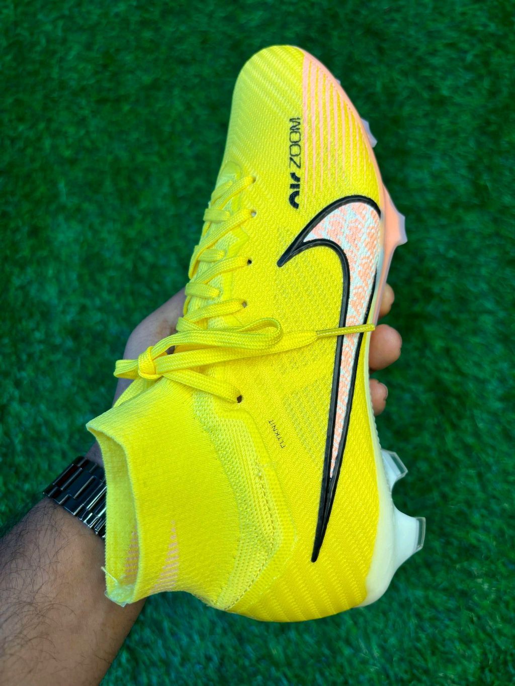 Airzoom Mercurial Superfly 9 High Top FG Yellow