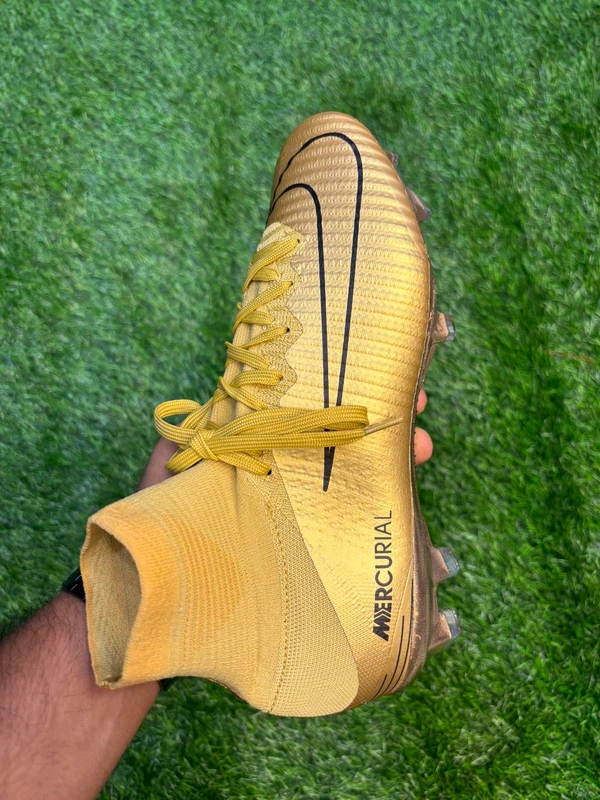 Mercurial Superfly 5 Golden Colour High Top FG 