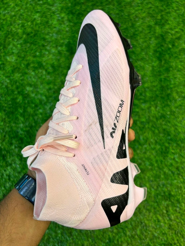 Mercurial Superfly 9 Baby Pink FG High-Top With Lace - 5.5