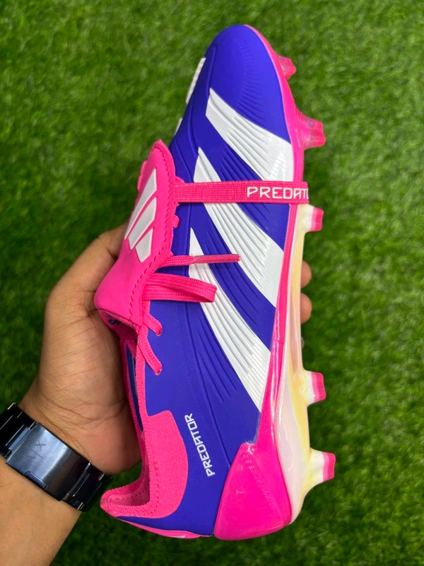 Predator Elite Blue And Pink Foldover With Lace FG