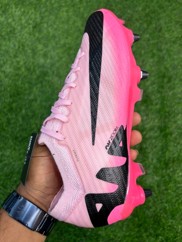 Mercurial Vapor 15 Baby Pink SG Low-top With Lace(Metal Changer)