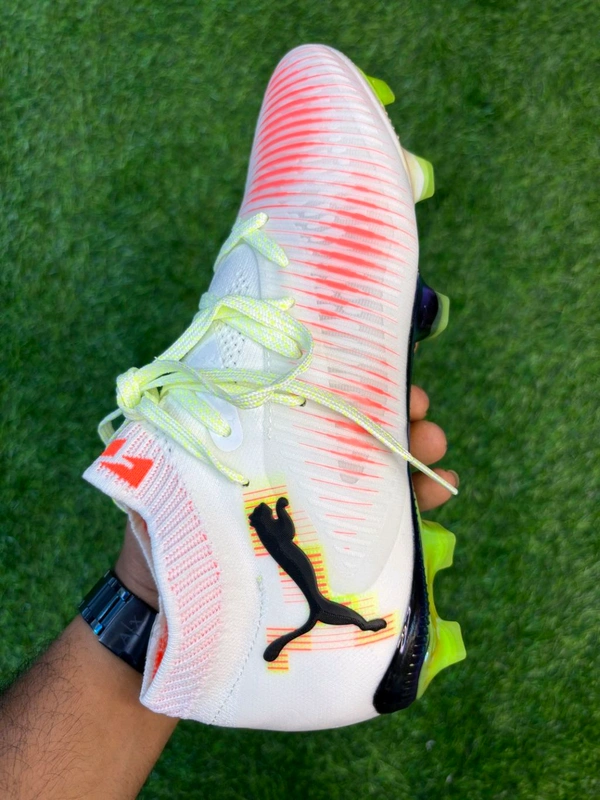 Future 8 Ultimate White And Orange FG With Lace
