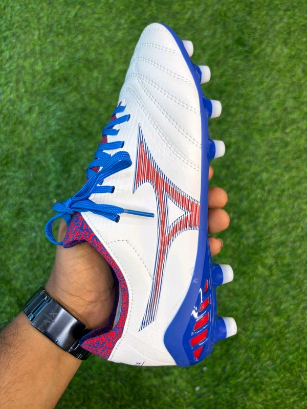 Mizuno Neo 3 White And Blue FG With Lace 