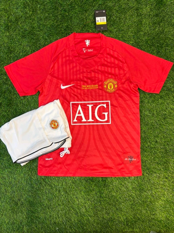 Retro Manchester United 2008 Home Fan Edition With Short 