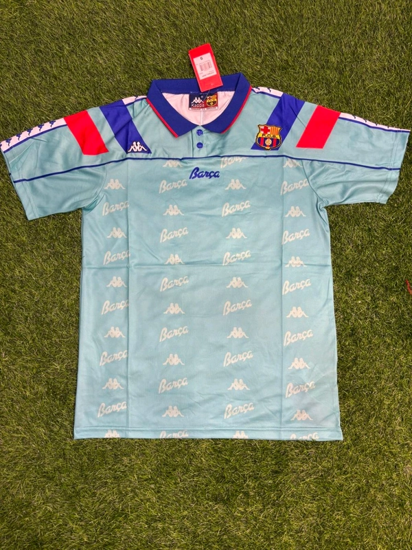 Retro FC Barcelona 1992/93 Away Half Sleeve