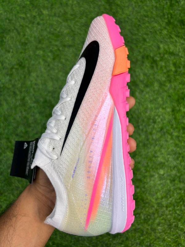 Mercurial Vapor 16 White Pink Mix AG/Turf With Lace