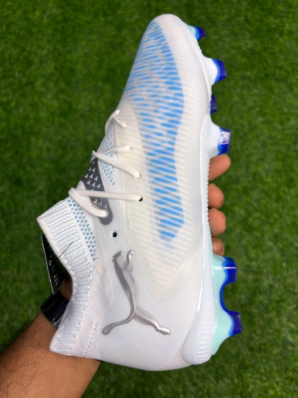 Future 8 Ultimate White Blue Colour Low-top With Lace