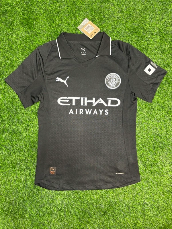 Manchester City 25/26 3rd Kit Black Player Edition Half Sleeve 