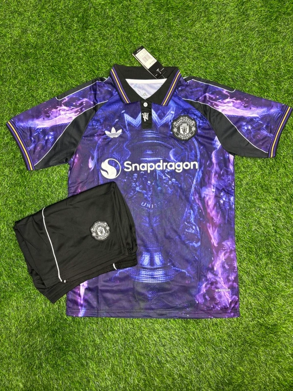 Manchester United Violet Special Fan Edition With Short  