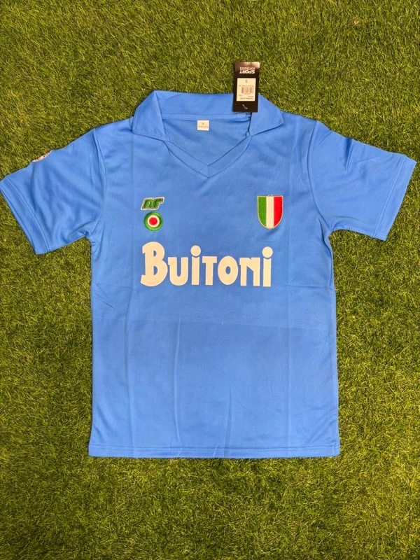 Retro Napoli Home 1987-88 Season Maradona Kit