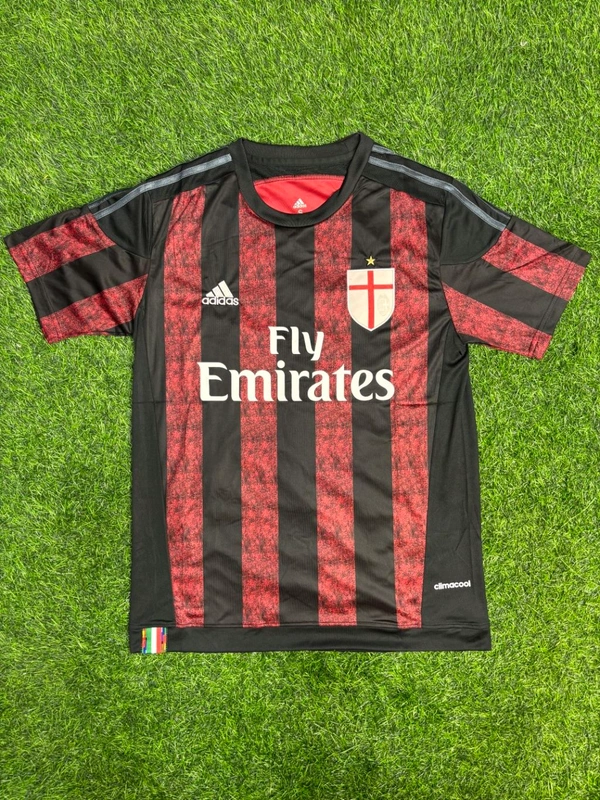 Retro AC Milan 2015-16 Home Kit Half Sleeve
