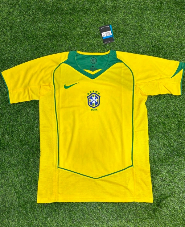 Brazil Home 2004 Copa America Champions Retro Jersey