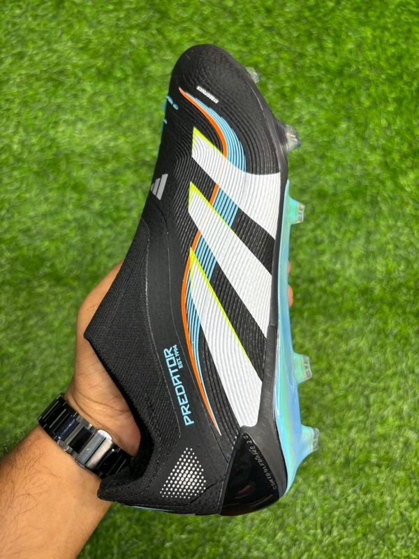 Predator Elite Black And Mix Colour Low-top FG without Lace 
