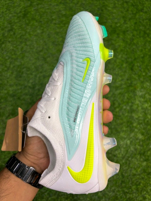 Phantom 6 Luna III Elite White Sky-blue Low-top FG With Lace