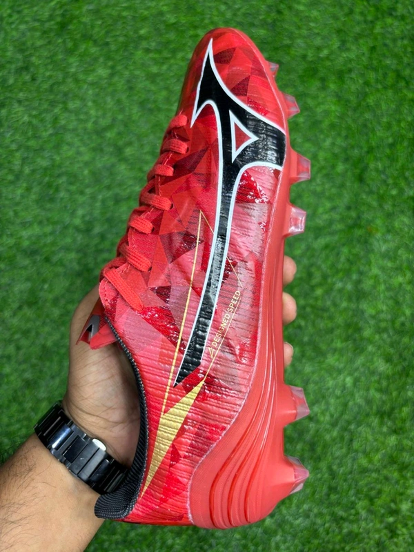 Alpha II Red Colour Low-top FG With Lace