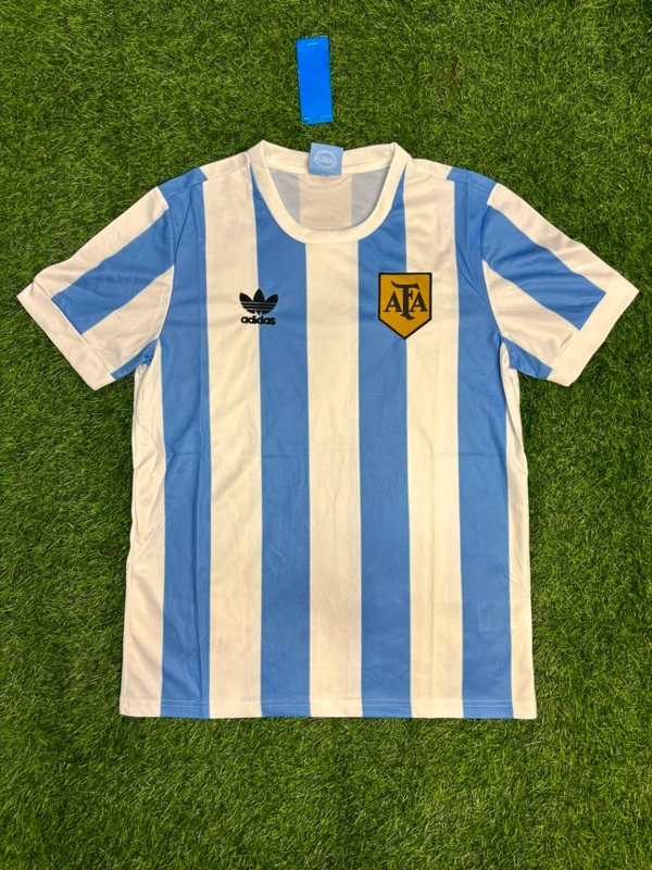 Retro Argentina 1978 Home Kit Half Sleeve 