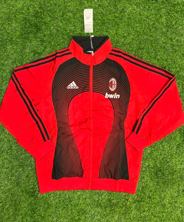 AC Milan Red And Black Colour Windbreaker