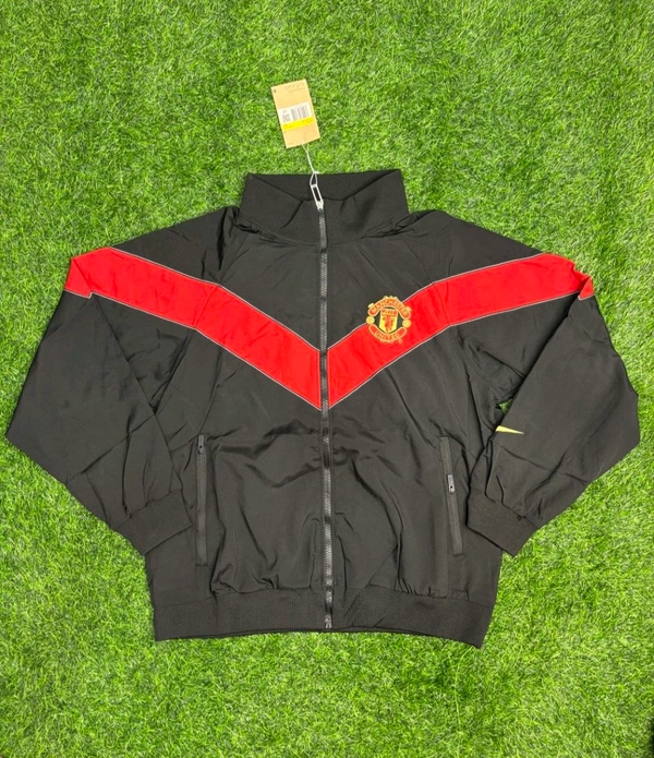 Manchester United Black And Red Colour Windbreaker Jacket
