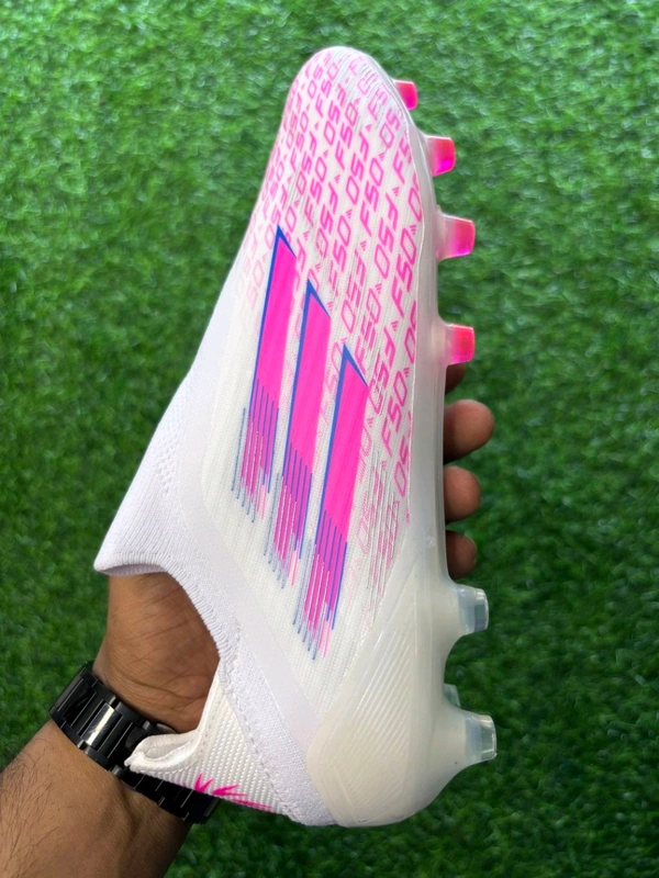F50 Elite White And Pink Colour FG Without Lace