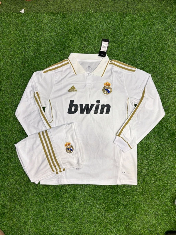 Retro Madrid 2011/12 Home Kit Fan Edition Full Sleeve With Short