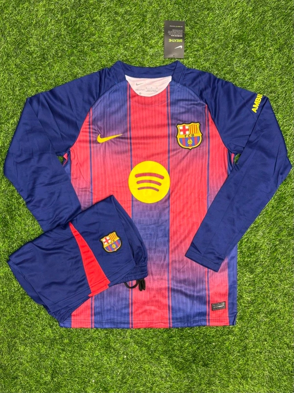 FC Barcelona 25/26 Home Kit Fan Edition Full Sleeve With Short