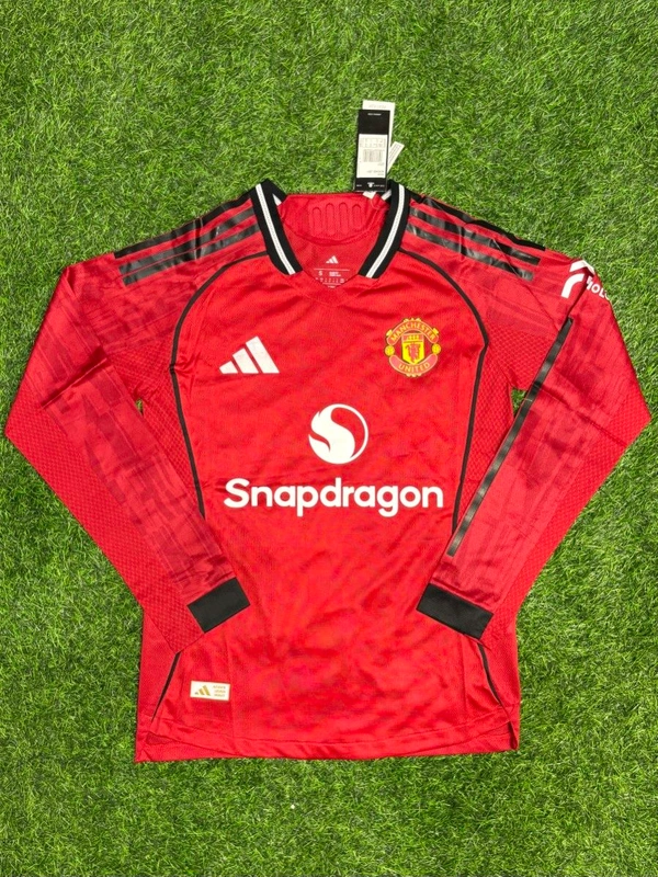 Manchester United 25/26 Home Kit Player Edition Full Sleeve 