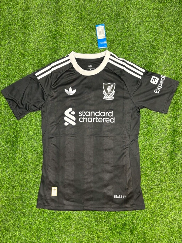 Liverpool FC 25/26 Black Colour Goalkeeper Kit Player Edition 