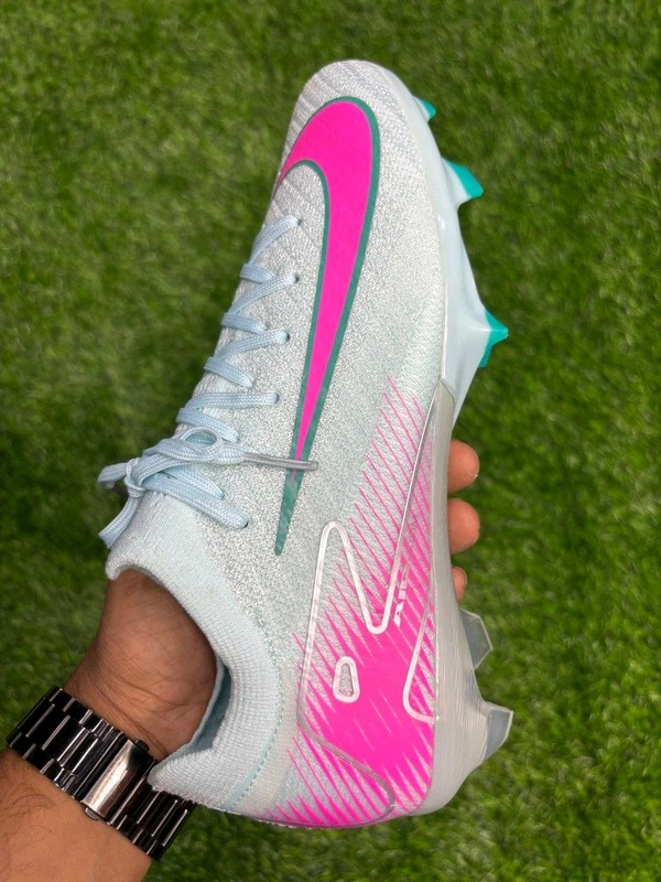 Mercurial Vapor 16 Light Blue And Pink Low-top FG With Lace 