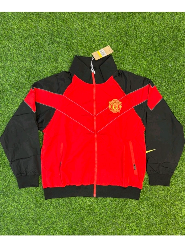 Retro Style Manchester United Red Windbreaker Jacket 
