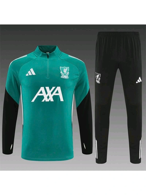 Liverpool FC Green Black Colour Training Suit 