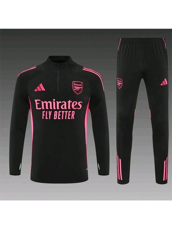 Arsenal FC Black And Pink Colour Training Suit