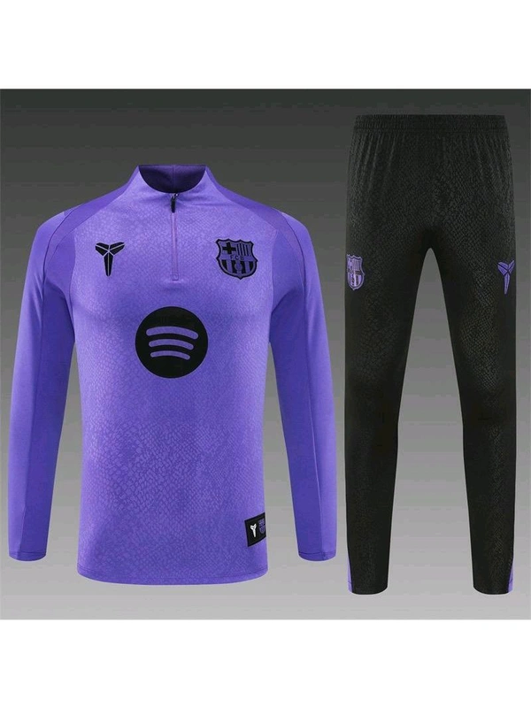 FC Barcelona Violet And Black Colour Training Suit 