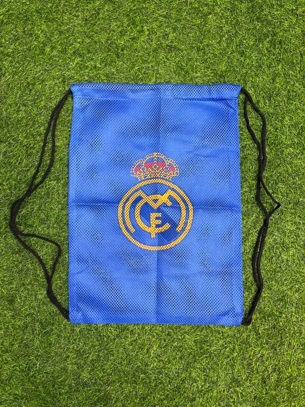 Madrid Blue Colour Drawstring Bag/Kit Bag
