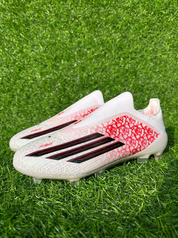 F50 Elite White Red Low-top FG Without Lace