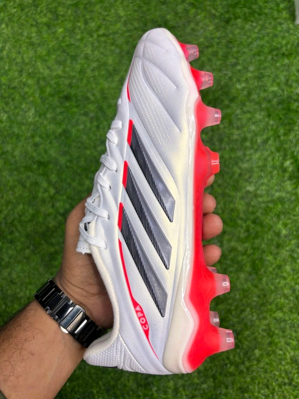 Copa Pure 3 White Red Colour FG With Lace 