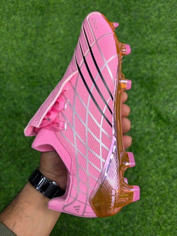 F50 Spider Elite Pink Colour Low-top FG With Lace