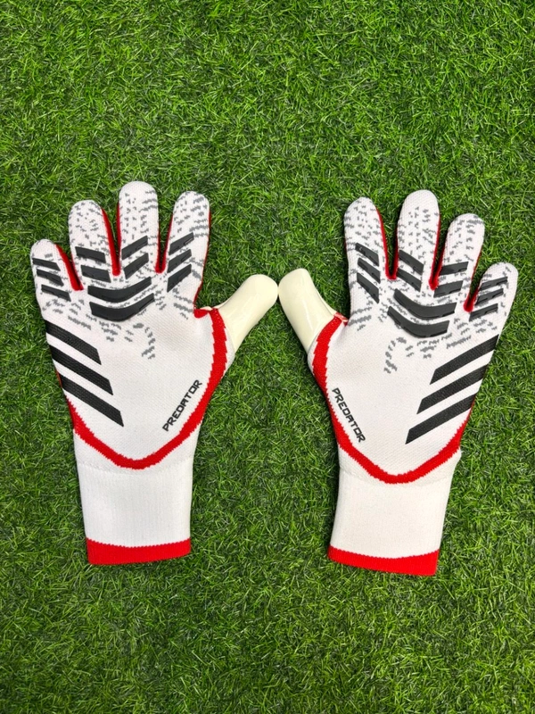 Predator Pro White Red Colour Goalkeeper Gloves 
