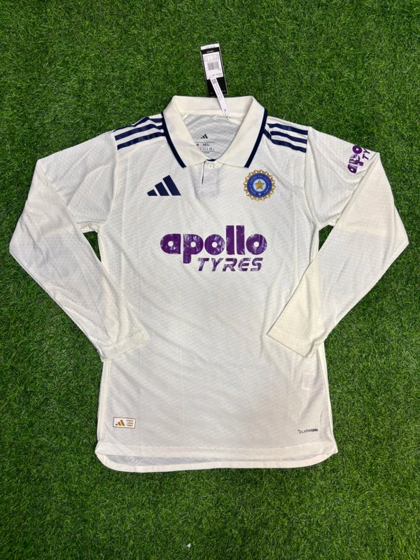 India Cricket Team Test Player Edition Jersey Full Sleeve 