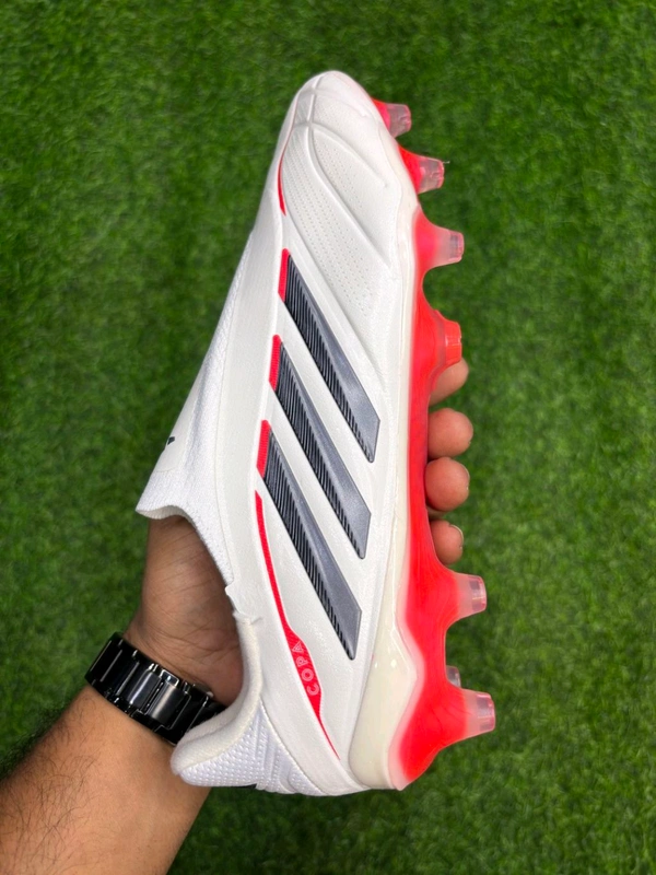 Copa Pure 3 Elite White Red Colour FG Without Lace